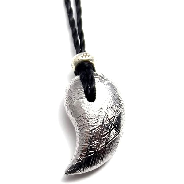 Amazon.com: COSUMOSU Magatama Meteorite 0.66inch Silver cord